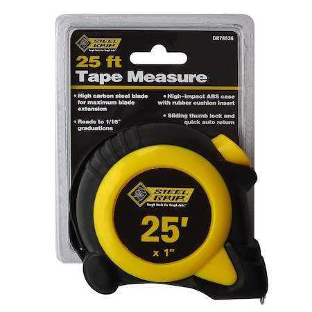 Steel Grip Steel Grip 25 ft. L X 1 in. W Tape Measure 1 pk DR76536